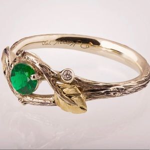 Gorgeous Emerald Engagement Ring
